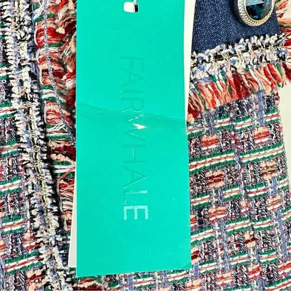 Fairwhale Woven Plaid Glam Lined Sailor Shorts Size M🔥 - Picture 2 of 9